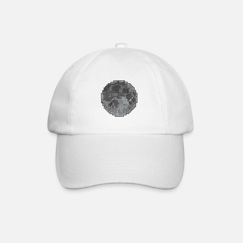 Mond - Baseballkappe - Weiß/Weiß