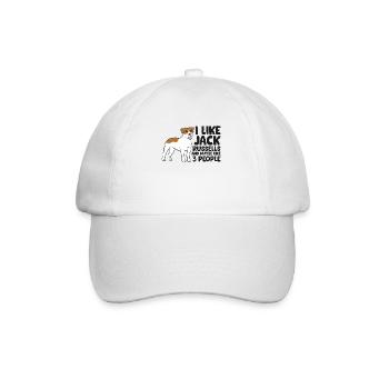 J’aime jack Russells et peut-être comme 3 - Casquette classique - blanc/blanc - Devant