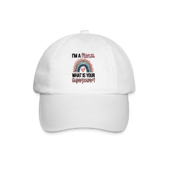 Nina grand-mère cadeau de la mère Nina grand-mère mignon - Casquette classique - blanc/blanc - Devant