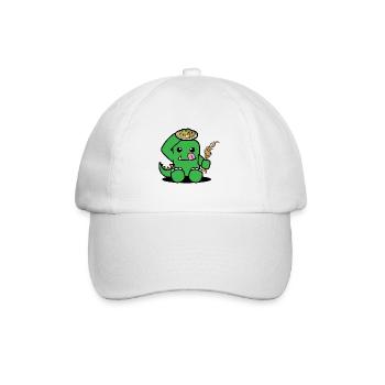Dinosaurs with spaghetti - Baseball Cap - white/white - Front