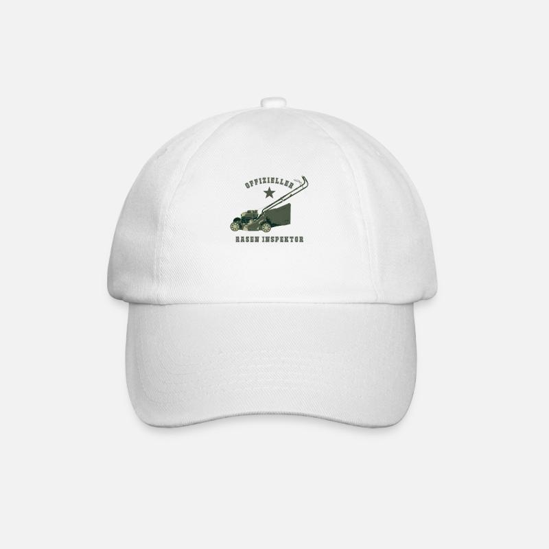 Garten Rasenmäher - Baseballkappe - Weiß/Weiß