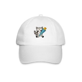 Raton laveur inscription scolaire garderie 2021 écolier - Casquette classique - blanc/blanc - Devant