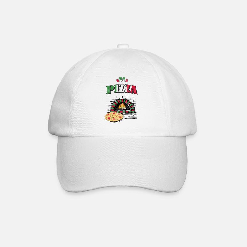 Pizzabäcker Pizza Beruf - Baseballkappe - Weiß/Weiß