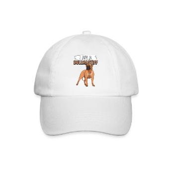 Bullmastiff I Am A Bullmastiff - Baseball Cap - white/white - Front