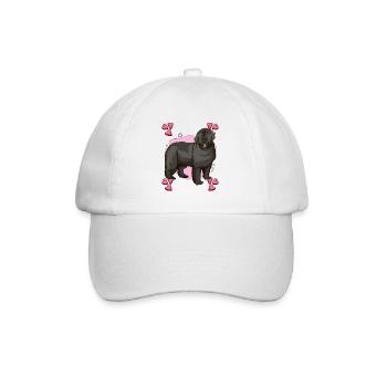 Terre-Neuve Newfoundland Heart Design - Casquette classique - blanc/blanc - Devant