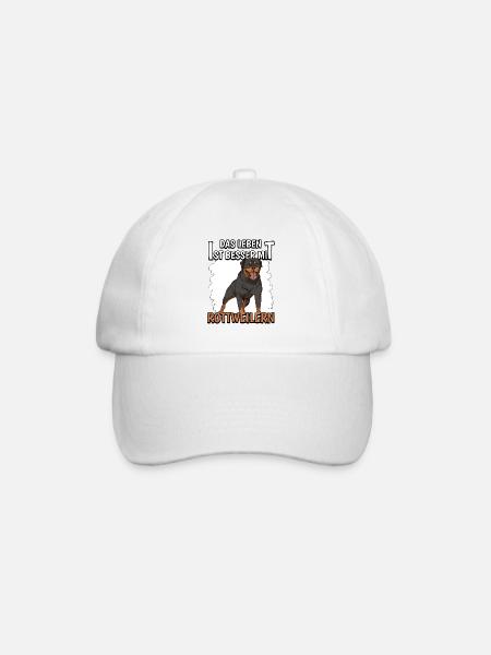 Rottweiler Das Leben ist besser mit Rottweilern - Baseballkappe - Weiß/Weiß