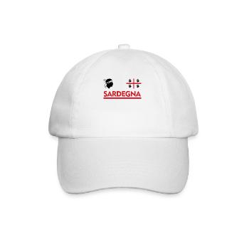 Sardinia Sardegna Head Sardinia - Baseball Cap - white/white - Front