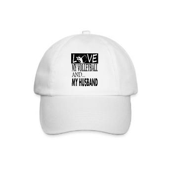J’aime jouer au volleyball - Casquette classique - blanc/blanc - Devant