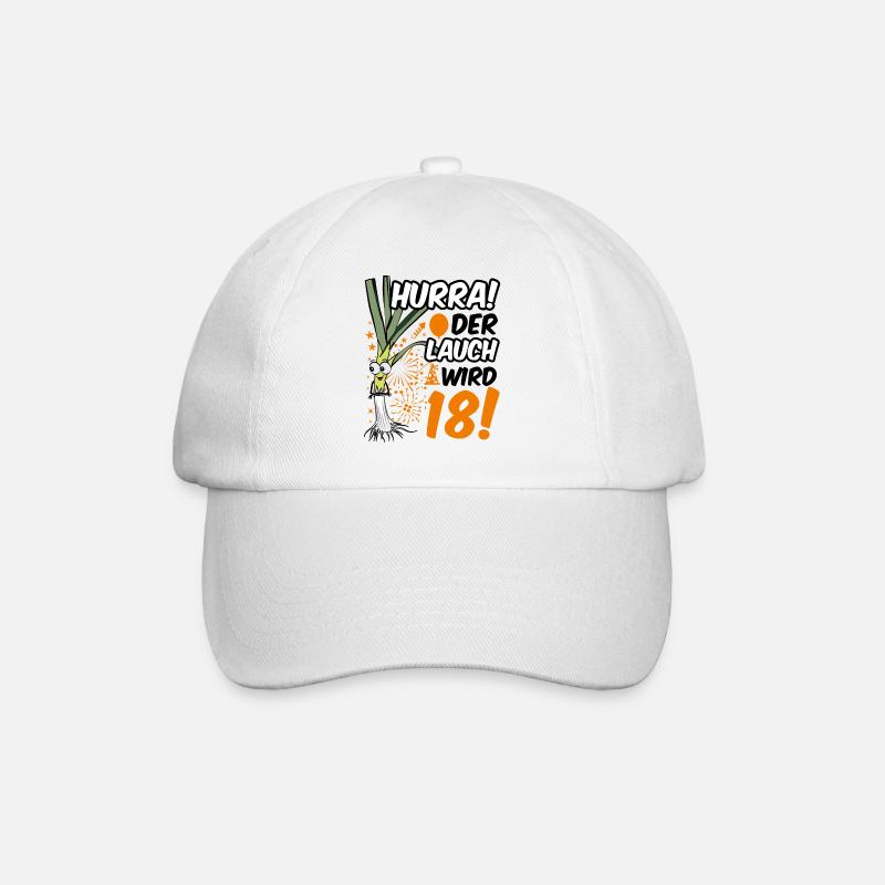 18 Geburtstag Junge Gag Geschenk Ehrenlauch - Baseballkappe - Weiß/Weiß
