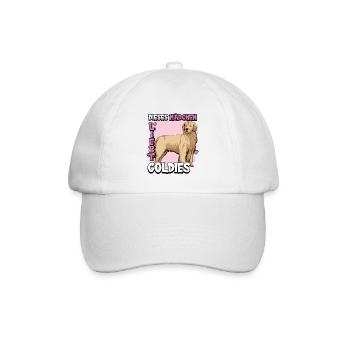 Golden Retriever Dieses Mädchen liebt Goldies - Baseballkappe - Weiß/Weiß - Vorne