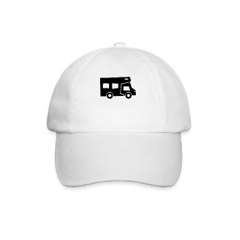 Caravane Camping Camping Camper - Casquette classique - blanc/blanc - Devant