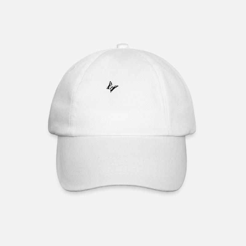 Butterfly Insect Butterflies - Baseball Cap - white/white
