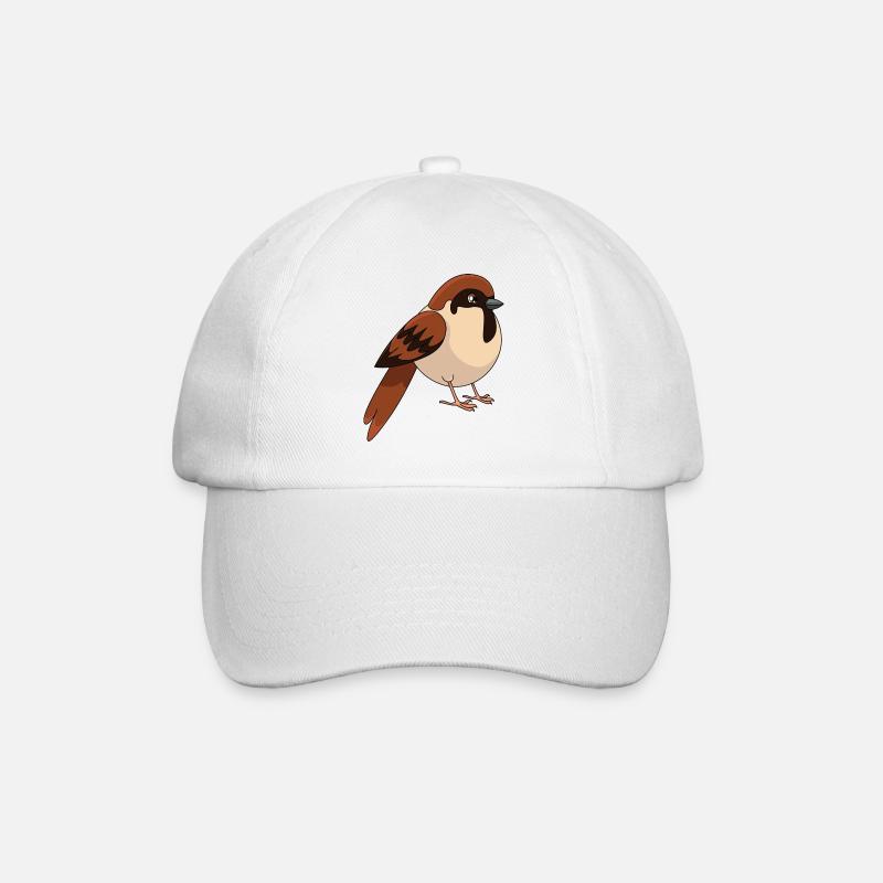 Spatz - Baseballkappe - Weiß/Weiß