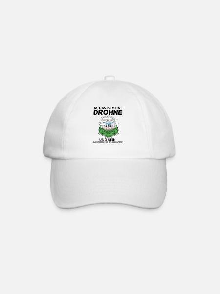 Drone Drohne Drohnen - Baseballkappe - Weiß/Weiß