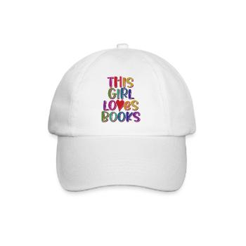 This Girl Loves Books Funny Book Reading Lovers - Baseball Cap - white/white - Front