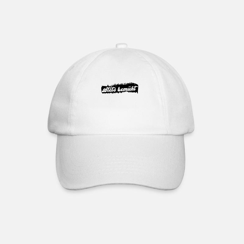 Stets Bemüht Lustige Sprüche Frech - Baseballkappe - Weiß/Weiß