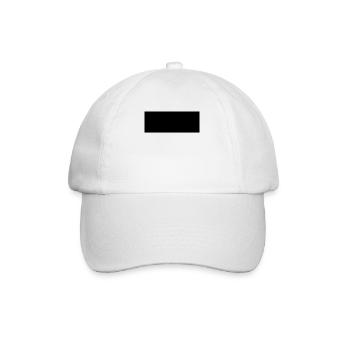 Schwarz Viereck - Baseballkappe - Weiß/Weiß - Vorne