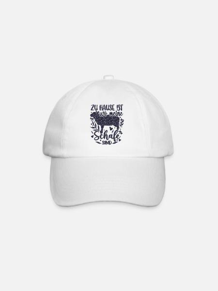 Schaf Schafe Schäferei Schäferin - Baseballkappe - Weiß/Weiß