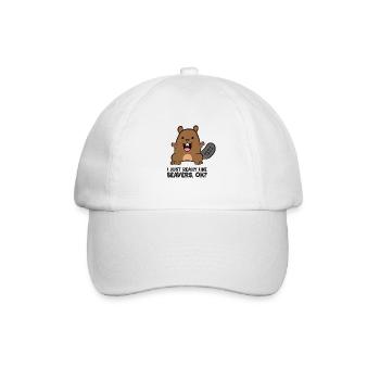 J'aime vraiment les castors, d'accord ? - Casquette classique - blanc/blanc - Devant