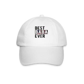 Bester Baba Opa Vatertag Baba Großvater Papa - Baseballkappe - Weiß/Weiß - Vorne