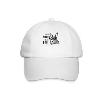 Esel Sonnenbrille Spruch Damen Mädchen Geschenk - Baseballkappe - Weiß/Weiß - Vorne