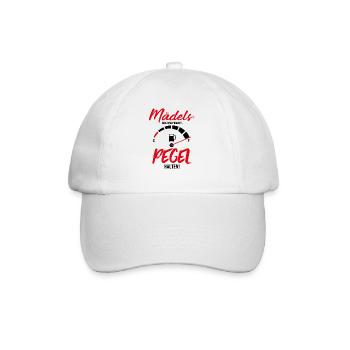 Mädels Egal was passiert Pegel halten - Baseballkappe - Weiß/Weiß - Vorne