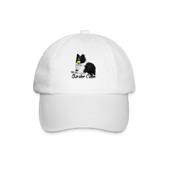 Sheltie Border Collie Dog Sport Collie Pedigree Dog - Baseball Cap - white/white - Front