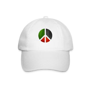 Palästina Frieden Spaß Geschenk - Baseballkappe - Weiß/Weiß - Vorne