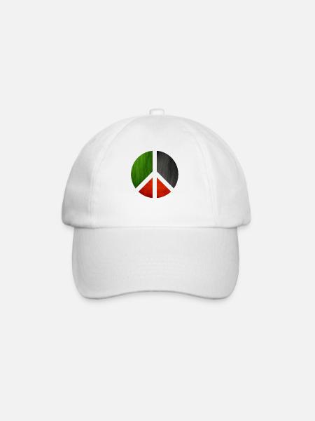 Palestine Peace Fun Cadeau - Casquette classique - blanc/blanc