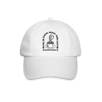 Pas de radio avant mon café Manip radio Radiologie - Casquette classique - blanc/blanc - Devant