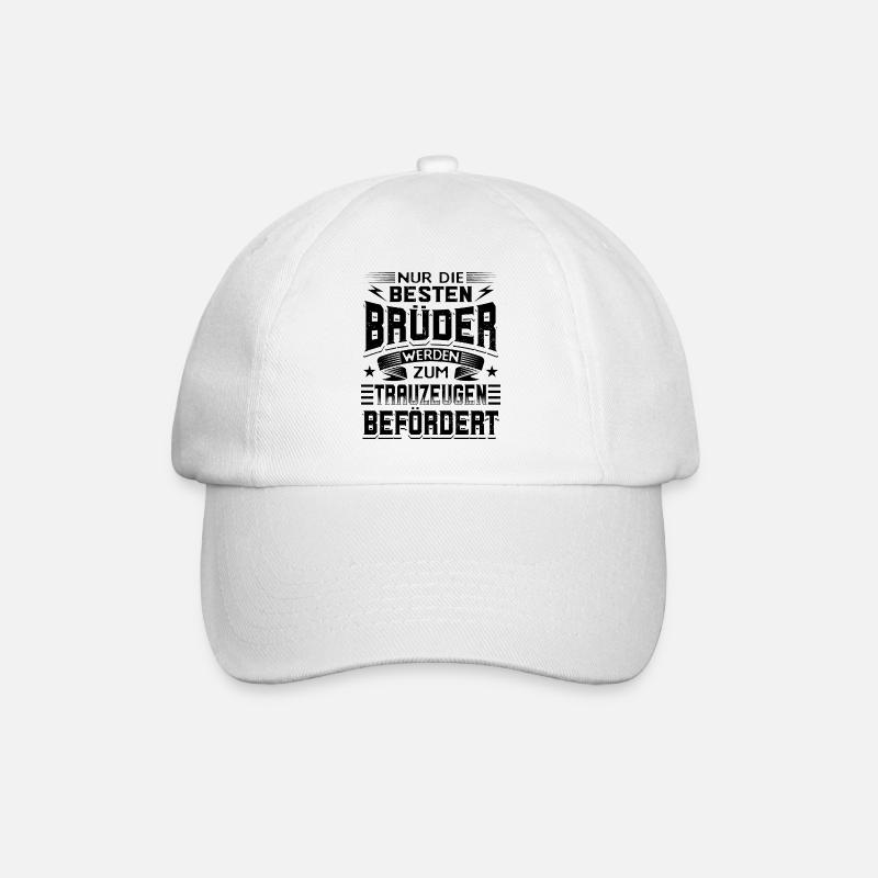 Trauzeuge Hochzeit - Baseballkappe - Weiß/Weiß