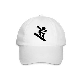 Snowboard Snowboarder - Casquette classique - blanc/blanc - Devant