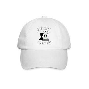 je peux pas j ai echec - Casquette classique - blanc/blanc - Devant