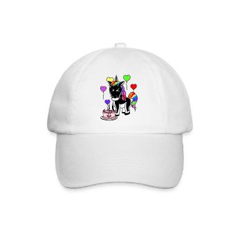 Joyeux anniversaire cadeau d’anniversaire gâteau licorne - Casquette classique - blanc/blanc - Devant