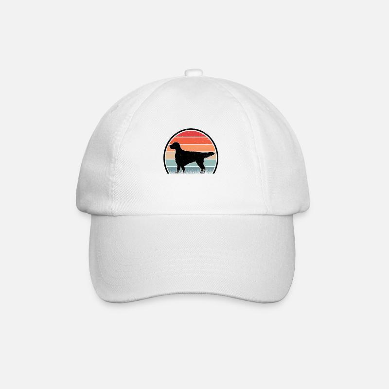 Setter Anglais Retro Englischer Setter Vintage - Casquette classique - blanc/blanc