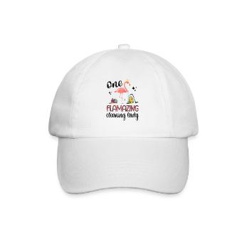 Femme de ménage Nettoyeur Aide domestique Nettoyage - Casquette classique - blanc/blanc - Devant