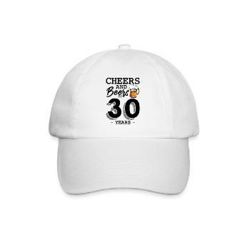 30 years beer festival - Baseball Cap - white/white - Front