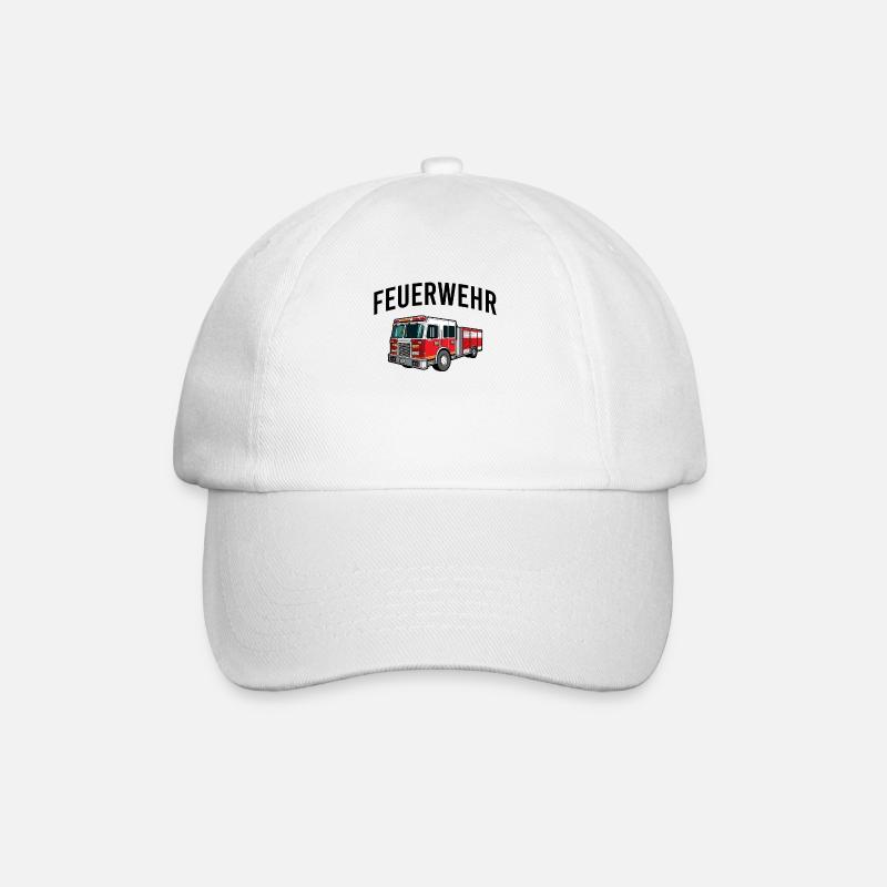 Feuerwehr - Baseballkappe - Weiß/Weiß