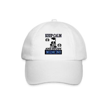 Study medicine medical student - Baseball Cap - white/white - Front