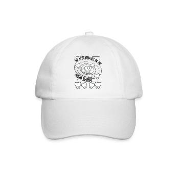Kawaii Tooth Charm in Orbit - Baseball Cap - white/white - Front