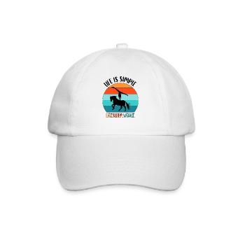 Horses Horse Vaulter Vaulting Volti - Baseball Cap - white/white - Front