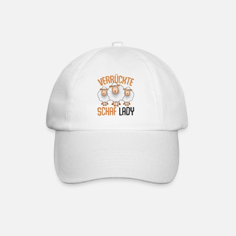 Schaf - Baseballkappe - Weiß/Weiß