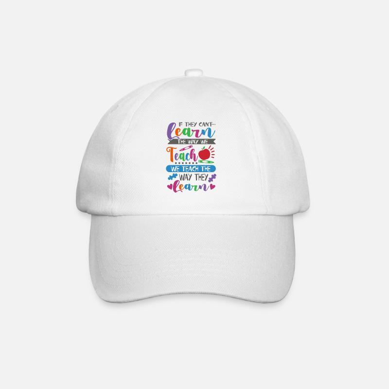 SPED Teachers Education Tutors Learning Teach - Baseball Cap - white/white