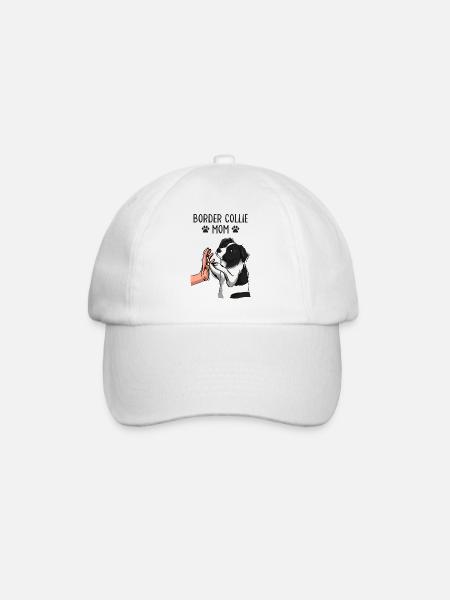 Border Collie Maman Chiens Maman Maîtresse - Casquette classique - blanc/blanc