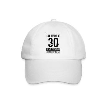 30th birthday - Baseball Cap - white/white - Front