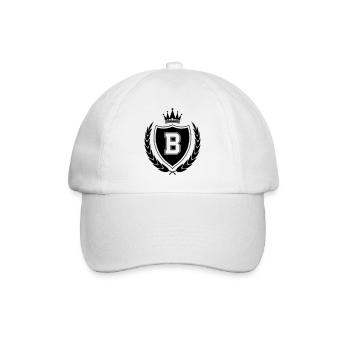 wappen B Krone - Baseballkappe - Weiß/Weiß - Vorne