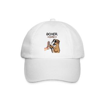 Boxer Dogs Papa Master - Baseball Cap - white/white - Front