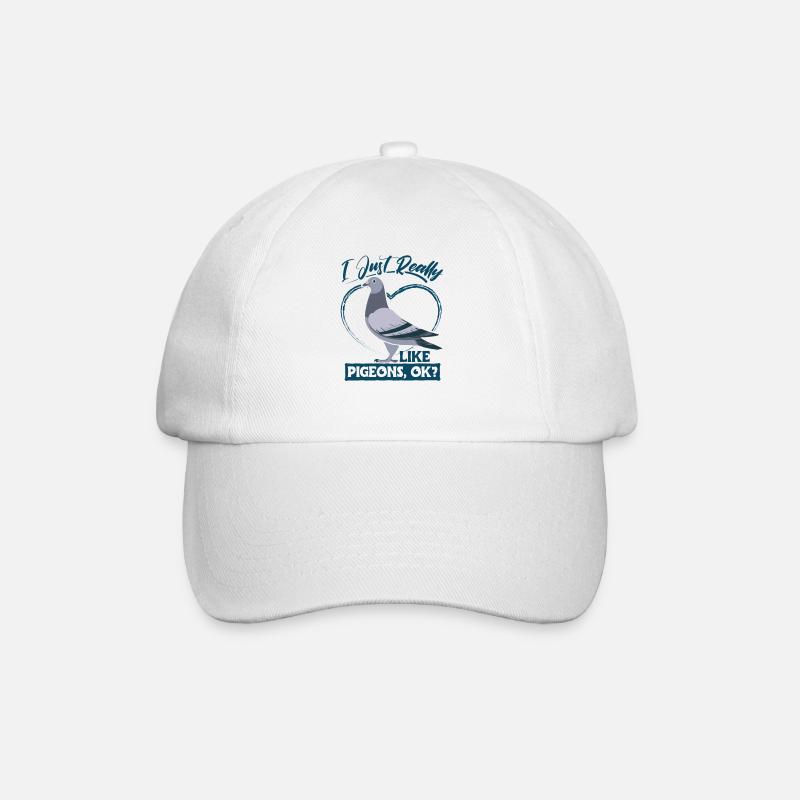 Pigeons Taube Tauben Taubenliebhaber Geschenk - Baseballkappe - Weiß/Weiß