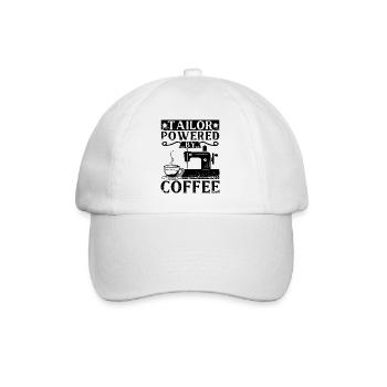Seamstress and coffee - Baseball Cap - white/white - Front