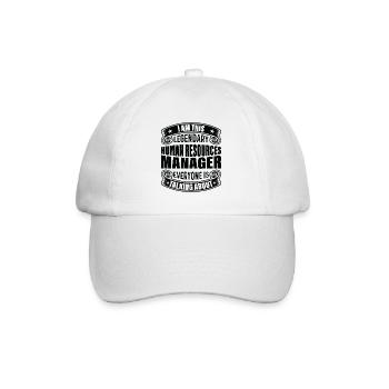 Legendärer HR-Manager In Aller Munde - Baseballkappe - Weiß/Weiß - Vorne